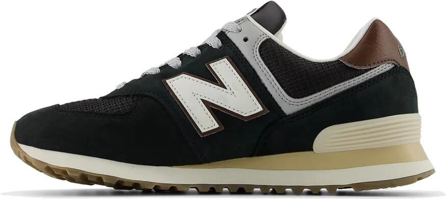 New balance Sneakers laag '574' basaltgrijs zwart wit - Foto 3