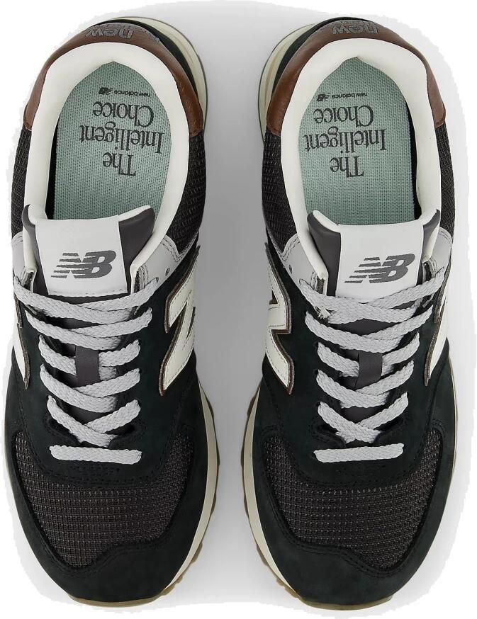 New balance Sneakers laag '574' basaltgrijs zwart wit - Foto 6