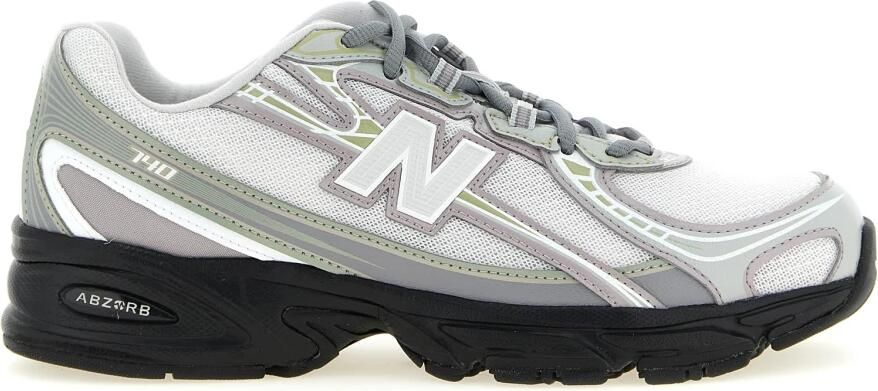 New balance Sneakers laag '740' rookgrijs pastelgroen oudroze wit