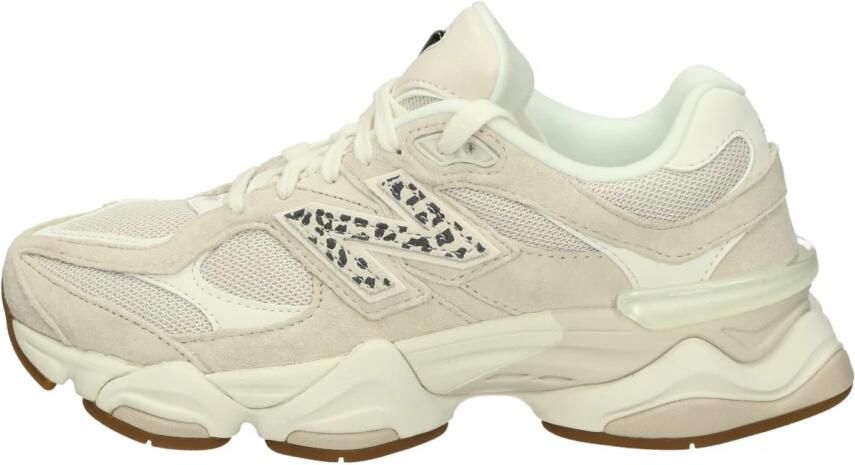 New Balance 9060 Sneakers Dames Grijs Mesh Synthetisch