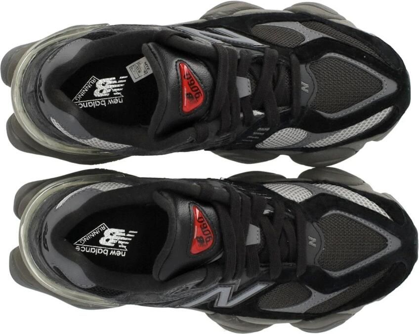 New Balance 9060 Heren Schoenen Zwart Maat: 47.5 Mesh Synthetisch Foot Locker