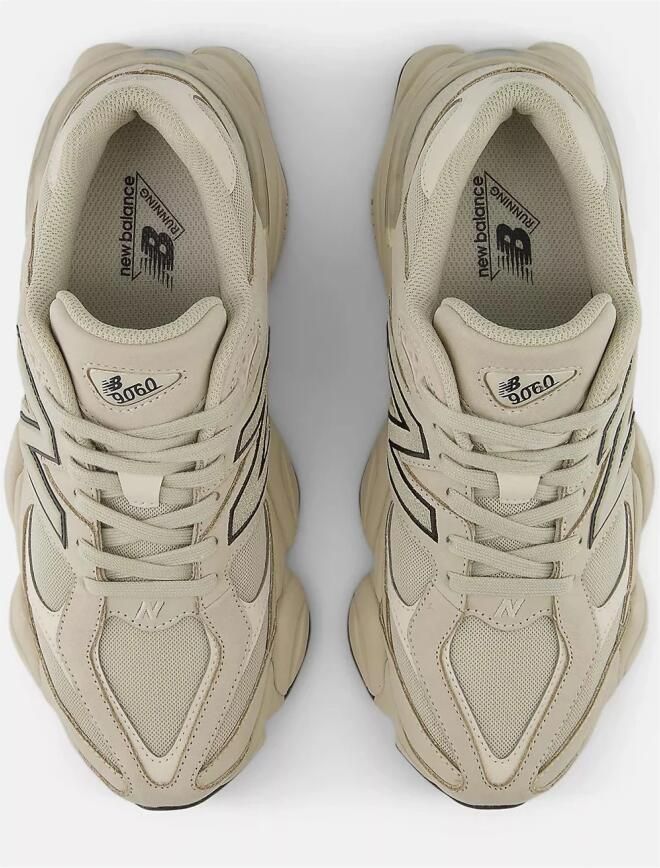 New Balance 9060 Sneakers Heren Grijs Leer