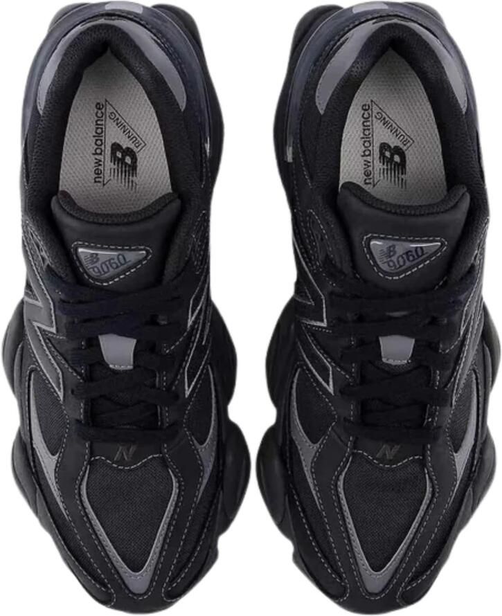 New Balance 9060 Sneakers Heren Zwart Leer - Foto 2