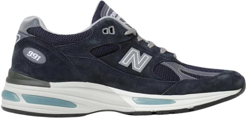 New Balance Blauwe Sneakers Mesh Paneling Vetersluiting - Foto 2