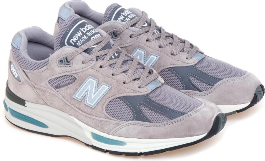 New Balance 991 V2 Dove Unisex Wit Grijs Suede Made in UK - Foto 14