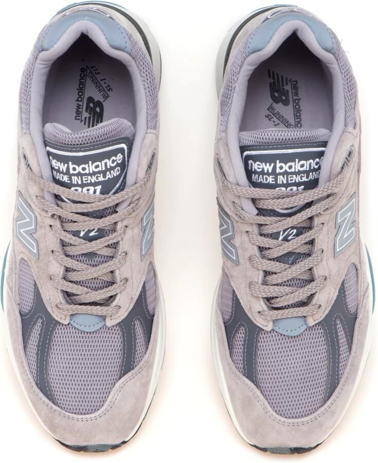 New Balance 991 V2 Dove Unisex Wit Grijs Suede Made in UK - Foto 4