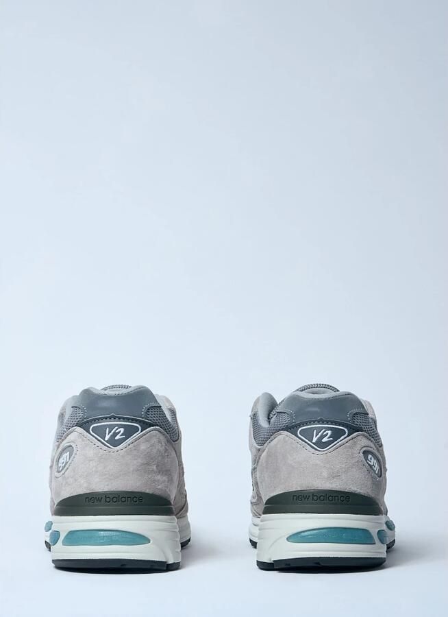 New Balance 991 V2 Dove Unisex Wit Grijs Suede Made in UK - Foto 11