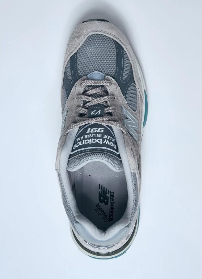 New Balance 991 V2 Dove Unisex Wit Grijs Suede Made in UK - Foto 12