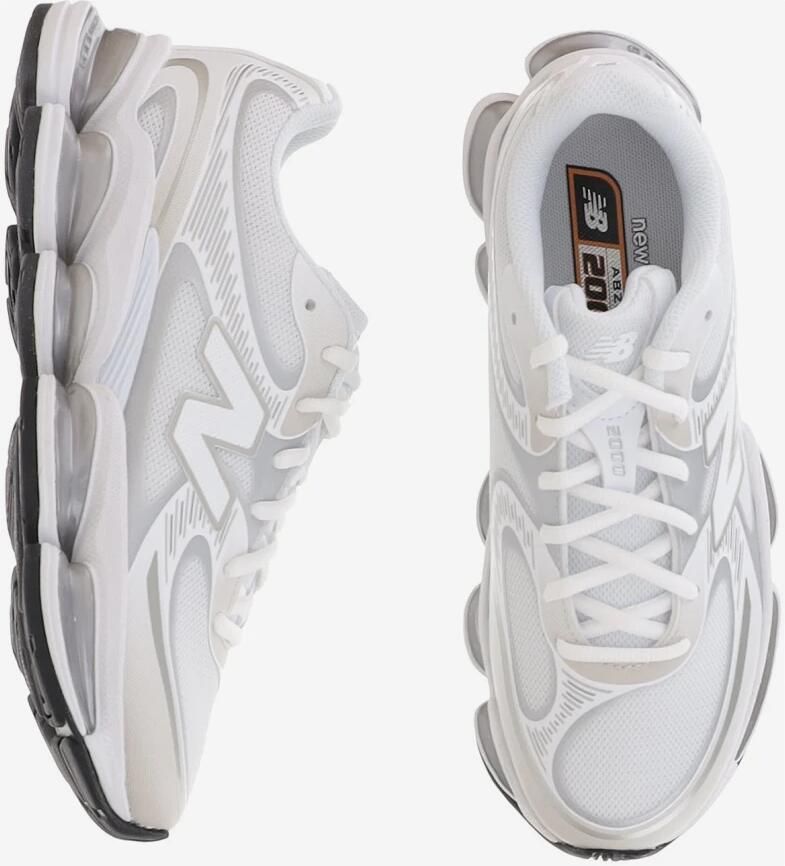 New Balance 2000 Unisex White Silver Metallic - Foto 6