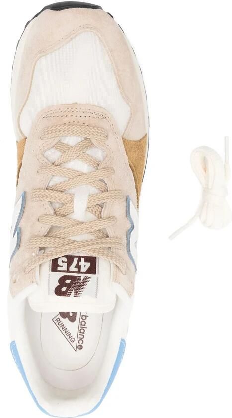 New Balance Beige Veterschoen met Gewatteerde Enkel
