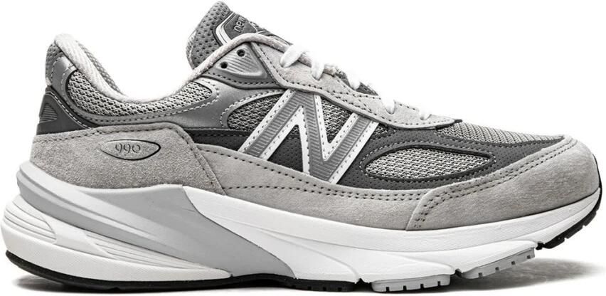New Balance Grijze Leren Sneakers met Contrasterend Paneel - Foto 3