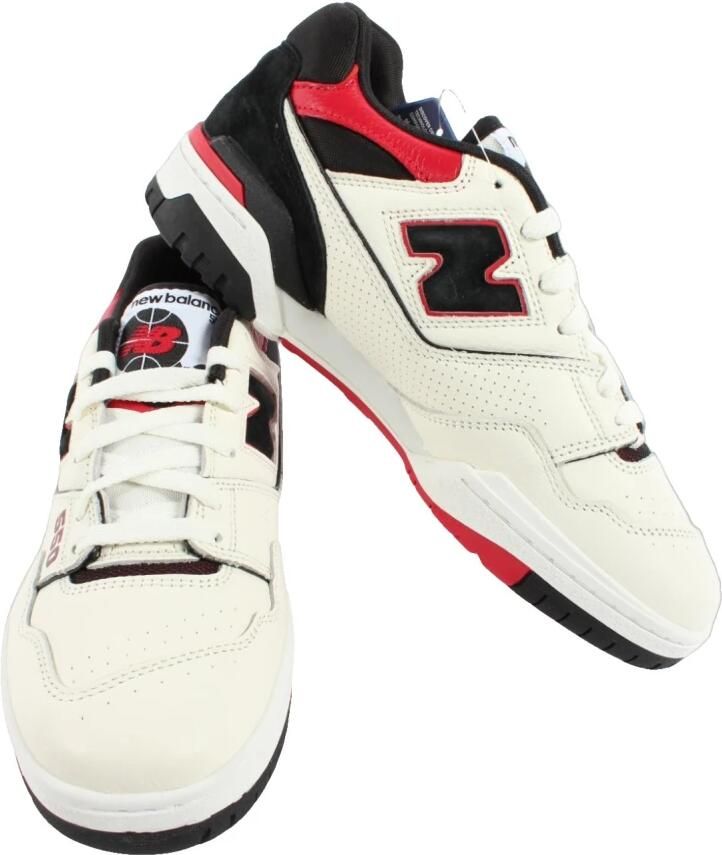New Balance Heren Wit Rood Sneakers Bb550Str - Foto 2
