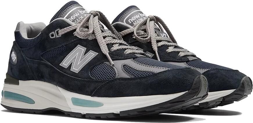 New Balance 991v2 Made in UK Sneakers Dark Navy Donkerblauw 991 Lifestyle Unisex - Foto 16