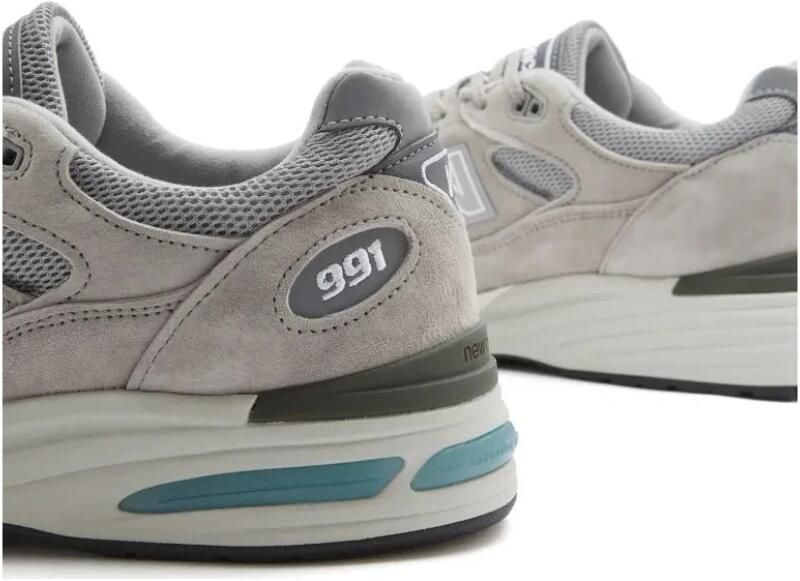 New Balance 991 V2 Dove Unisex Wit Grijs Suede Made in UK - Foto 16