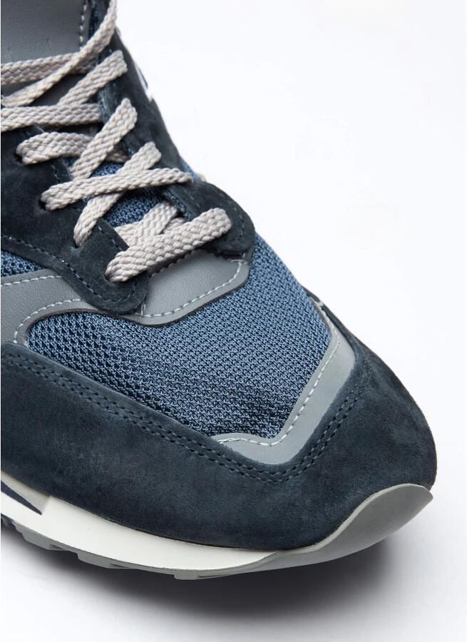New Balance Blauwe Suède Sneakers Ronde Neus Logo Blue Heren - Foto 3