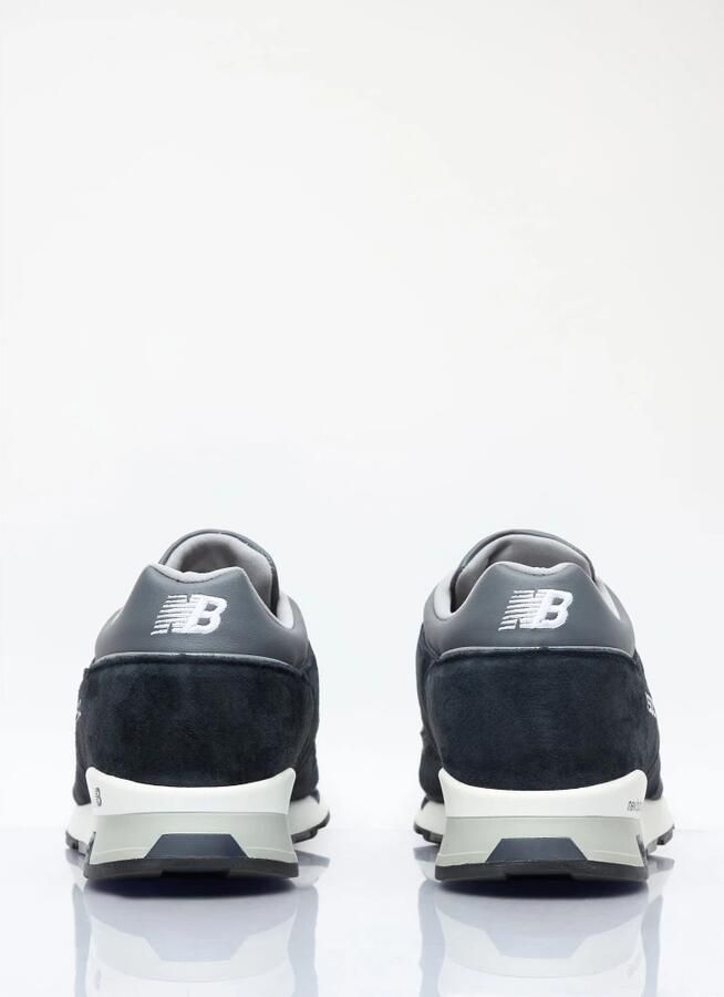 New Balance Blauwe Suède Sneakers Ronde Neus Logo Blue Heren - Foto 6
