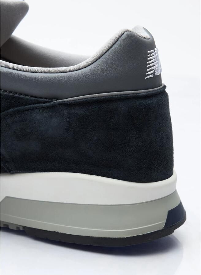 New Balance Blauwe Suède Sneakers Ronde Neus Logo Blue Heren - Foto 2