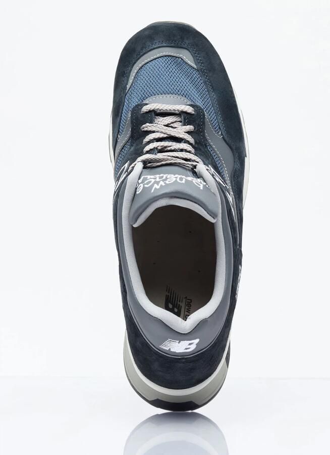 New Balance Blauwe Suède Sneakers Ronde Neus Logo Blue Heren - Foto 7