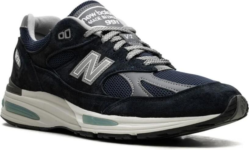 New Balance 991v2 Made in UK Sneakers Dark Navy Donkerblauw 991 Lifestyle Unisex - Foto 11