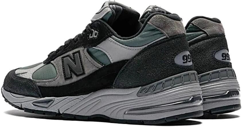 New Balance Moderne stijl Sneaker met premium leren bovenwerk Black Heren