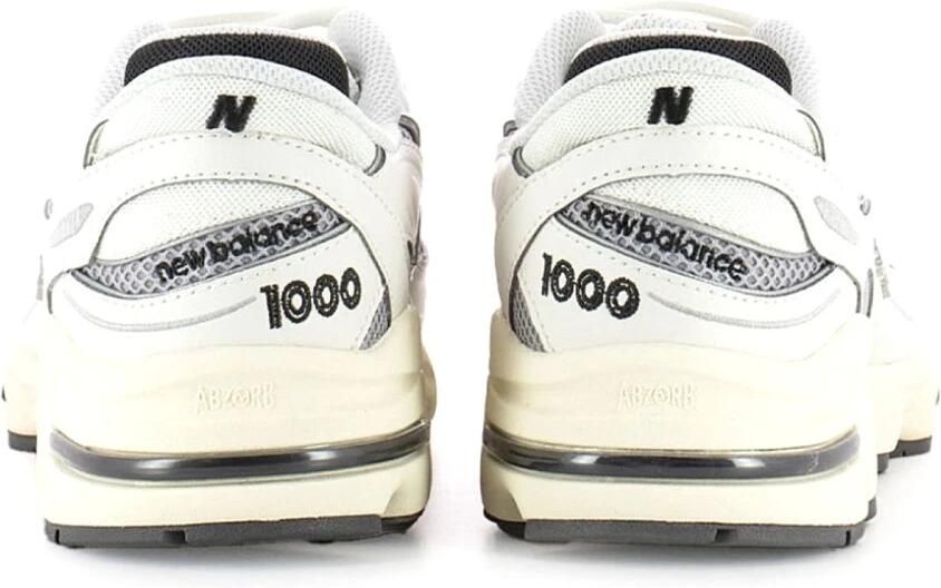 New Balance 1000 Heren Schoenen Wit Maat: 40.5 Mesh Synthetisch Foot Locker - Foto 2
