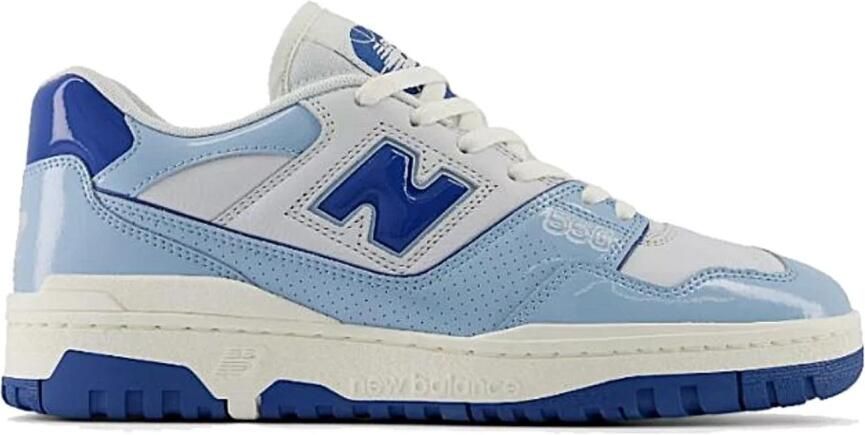 New Balance 550 Patent Leren Sneakers Blue Heren
