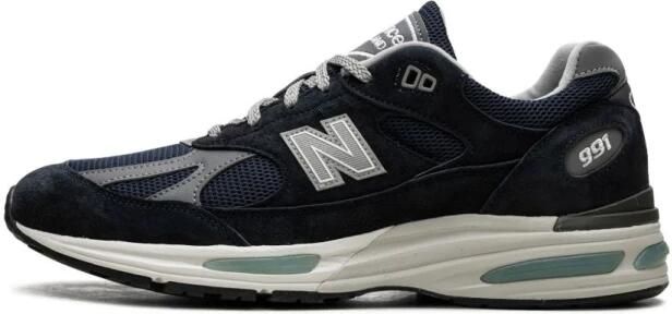 New Balance Blauwe Sneakers Aanbevolen Logo Suède - Foto 5