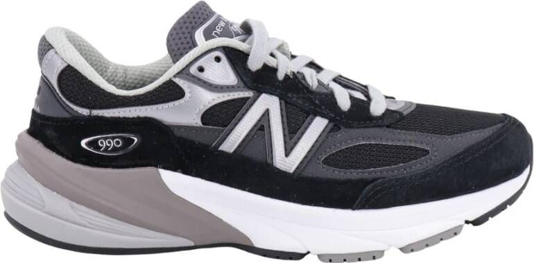 New Balance 990v6 Sneaker Premium Suede en Mesh Black Dames