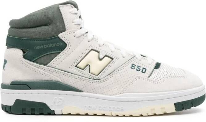 New Balance Off-White Leren High-Top Sneakers Multicolor Heren