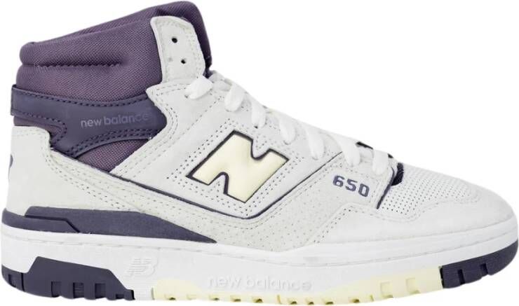 New Balance Paarse Leren Vetersneakers Multicolor Dames