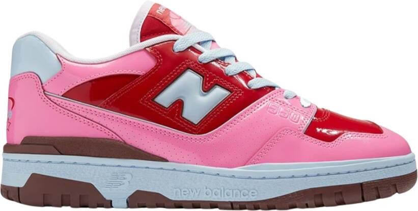 New Balance Pink Red & White Sneaker Multicolor Dames