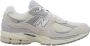 New Balance Beige Grijze Suède Lage Sneakers M2002 Multicolor Dames - Thumbnail 6
