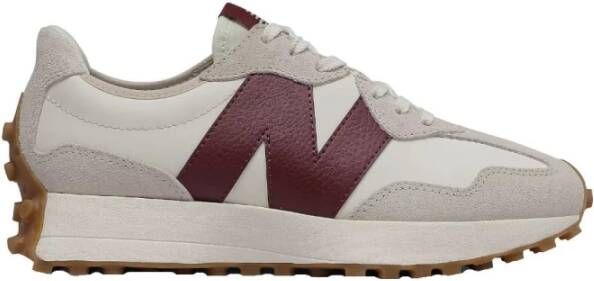 New Balance 327 Moonbeam met Classic Burgundy Sneakers White Dames