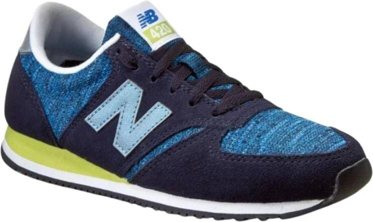 New Balance Retro Stijl Sneakers Blauw Dames