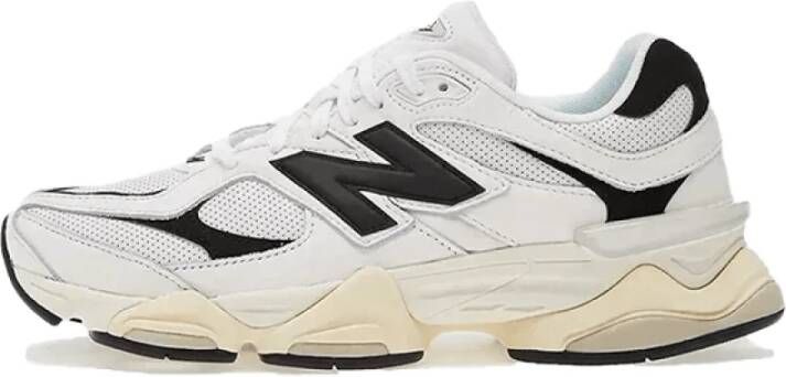 New Balance Retro Stijl Sneakers Wit Zwart