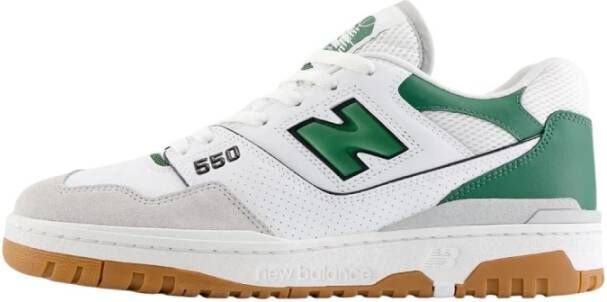 New Balance Groene Leren Slip-On Sneakers met Rubberen Zool Multicolor Heren