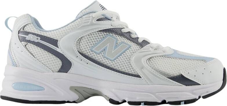 New Balance 530 white stoneware Wit Mesh Lage sneakers Unisex