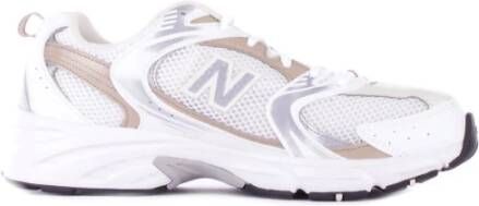 New Balance Witte Sneakers met Zilver en Brons Details Multicolor