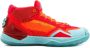 New Balance Rode Textiel Sneakers Ingelegd Logo Multicolor Heren - Thumbnail 1