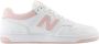 New Balance Witte Roze Basketbal Stijl Sneakers White Dames - Thumbnail 2
