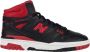New Balance 650 Sneakers Klassiek Leren Bovenwerk Gewatteerde Kraag Zwart Heren - Thumbnail 1