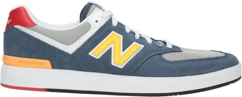 New Balance Leren en Textiele Heren Sneaker Blauw Heren