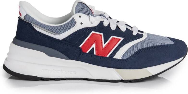 New Balance 997 sneakers donkerblauw lichtblauw rood
