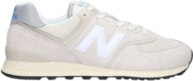 New Balance 574 sneaker van suède met leren details - Foto 3