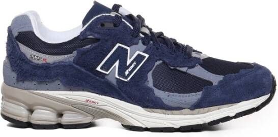 New Balance Marinegrijze Sneakers Stijlvol en Comfortabel Blauw Heren