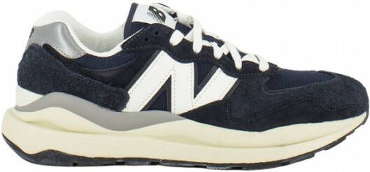 New Balance Heren Textiel en Suède Sneakers Blue Heren