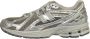 New Balance Grijze Sneakers Logo Stof Suède Rubber Gray Heren - Thumbnail 22