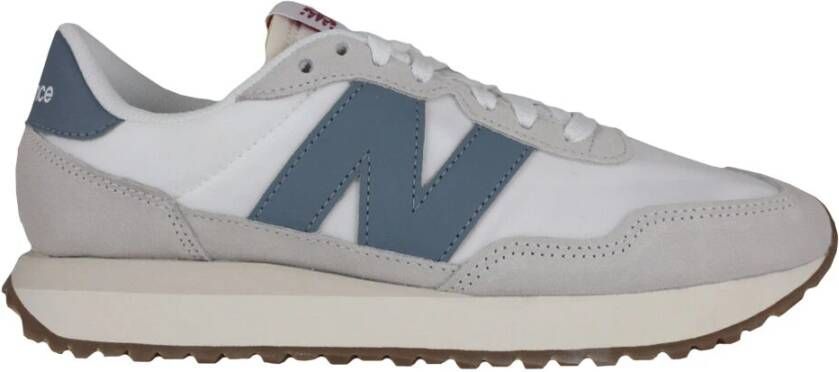 New Balance Suede en Nylon Sneakers White Heren