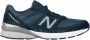New Balance 990v5 Made in USA Navy Sneakers Blue Heren - Thumbnail 3