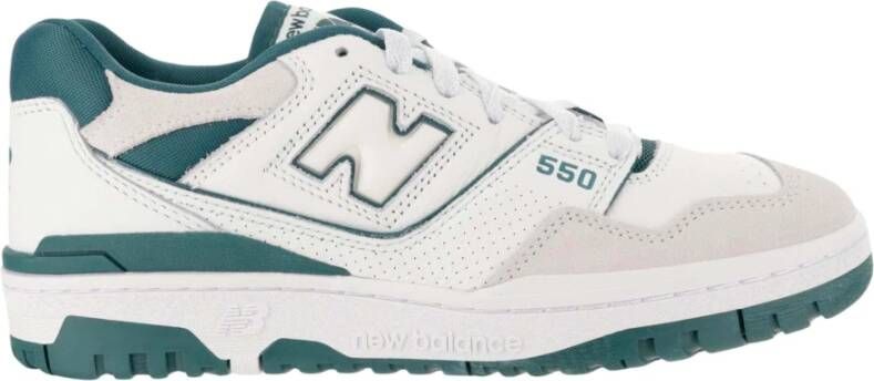 New Balance Vintage Teal Basketbal-geïnspireerde Leren Sneakers White Heren - Foto 11